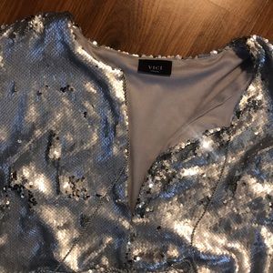 ✨ Stunning ✨ Silver Sequin VICI Romper